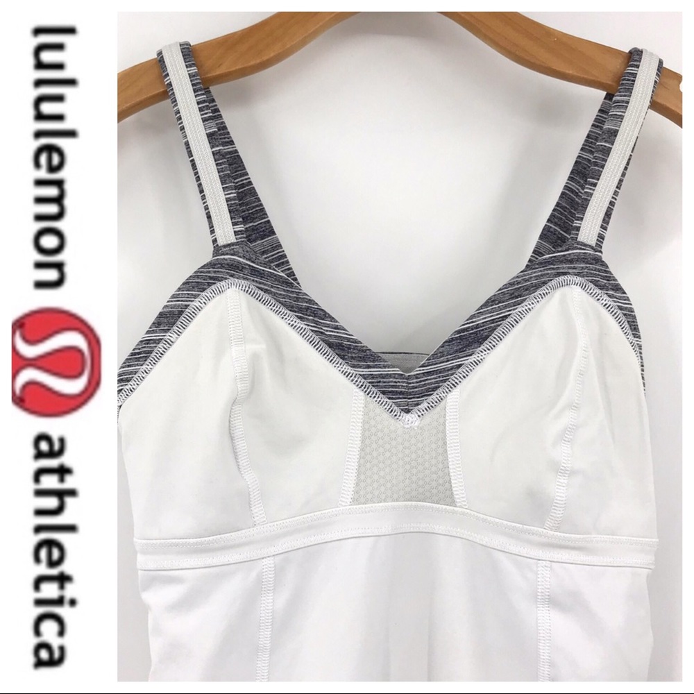 💕SALE💕 Lululemon White Gray Light up Tank Top - Picture 5 of 8
